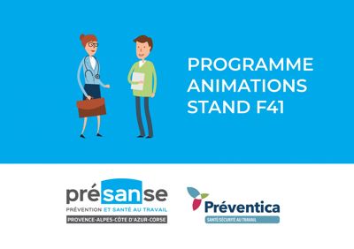 Programme animations Présanse Paca-Corse sur Préventica